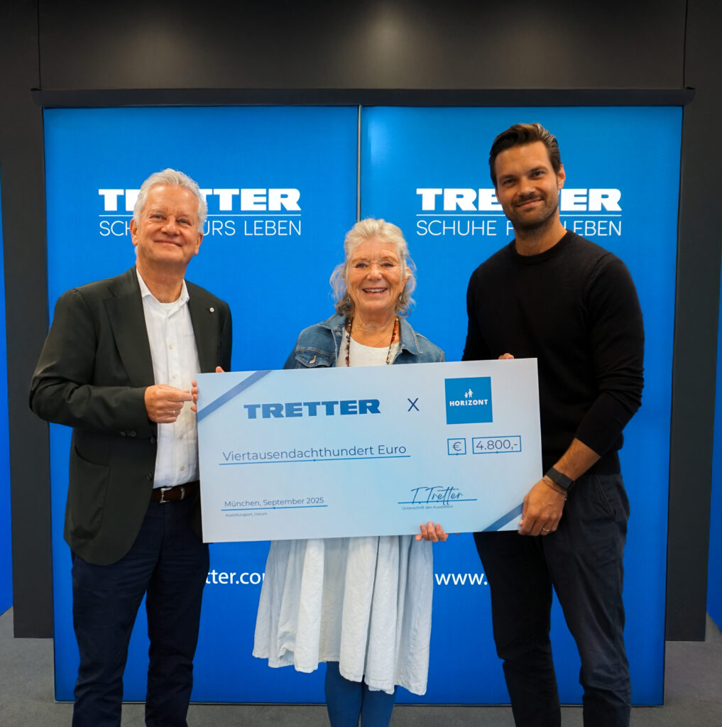 Jutta Speidels Verein „Horizont“ bekommt Spende in Höhe von 4.800 Euro von Tretter-Schuhe (©Foto: "Tretter-Schuhe")