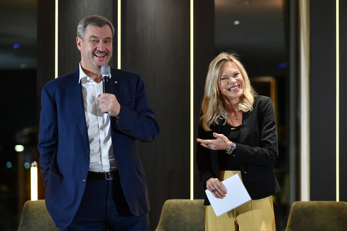 Dr. Markus Söder (Ministerpräsident Bayern), Nina Ruge, Opening Event, Panel Talk, MitoSphere, The Longevity Hub im Hotel Königshof München am 25.03.2026 Foto: BrauerPhotos/ Goran Nitschke
