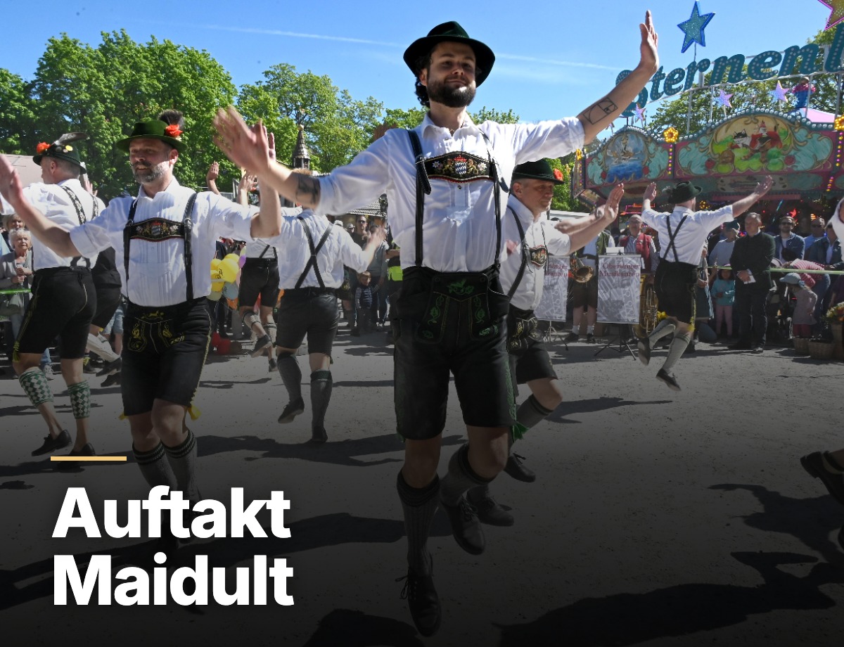Auftakt Maidult 2026 mit Schuhplattlern (©Foto: Ingrid Grossmann)