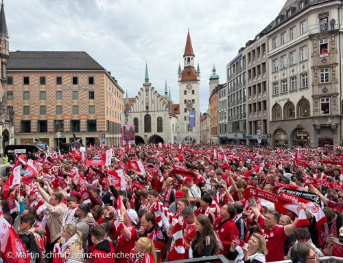 Titelfeier des FC Bayern München auf dem Marienplatz
