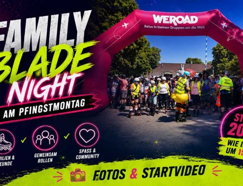 Rollendes Highlight im Sommer: Die Münchner BladeNight verbindet Generationen auf acht Rollen