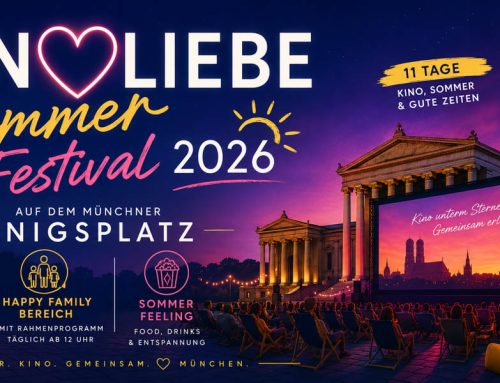 Kinoliebe Summer Festival 2026: Das Freiluftkino-Highlight kehrt auf den Münchner Königsplatz zurück