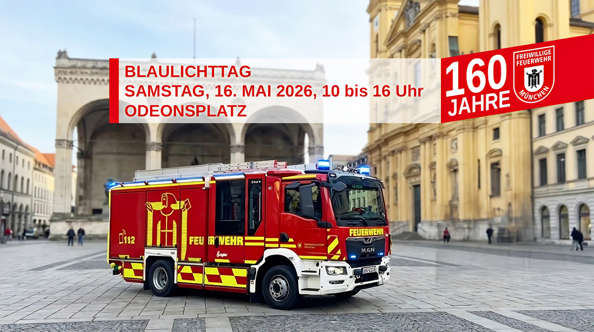 Großer Blaulichttag am 16. Mai 2026 auf dem Odeonsplatz