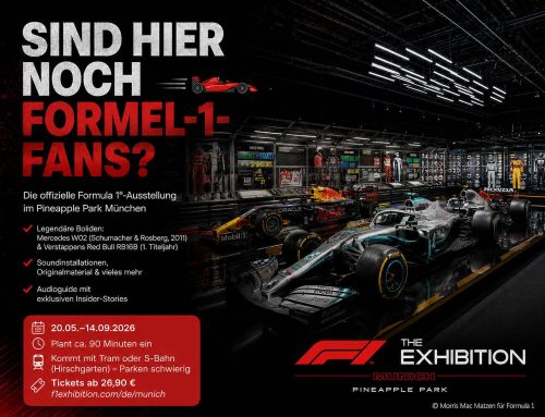 Königsklasse in der Alten Paketposthalle: Formula 1-Ausstellung in München ab 20.05.2026