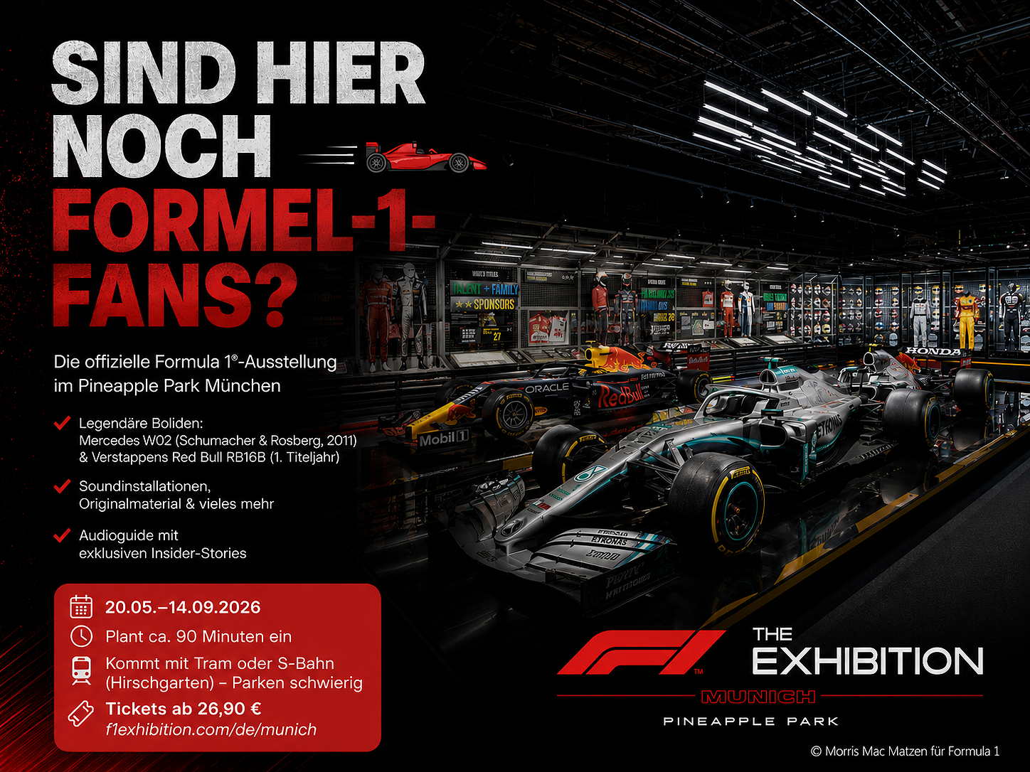 FORMULA 1®-AUSSTELLUNG ab 20.05.2026 in München (©Foto: Morris Mac Matzen)