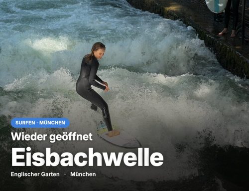 Natürliche Welle am Eisbach zurück: OB Krause gibt Eisbachwelle wieder zum Surfen frei