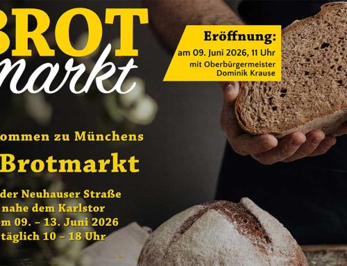 Münchner Brotmarkt vor dem Karlstor: Handwerkstradition in der Fußgängerzone