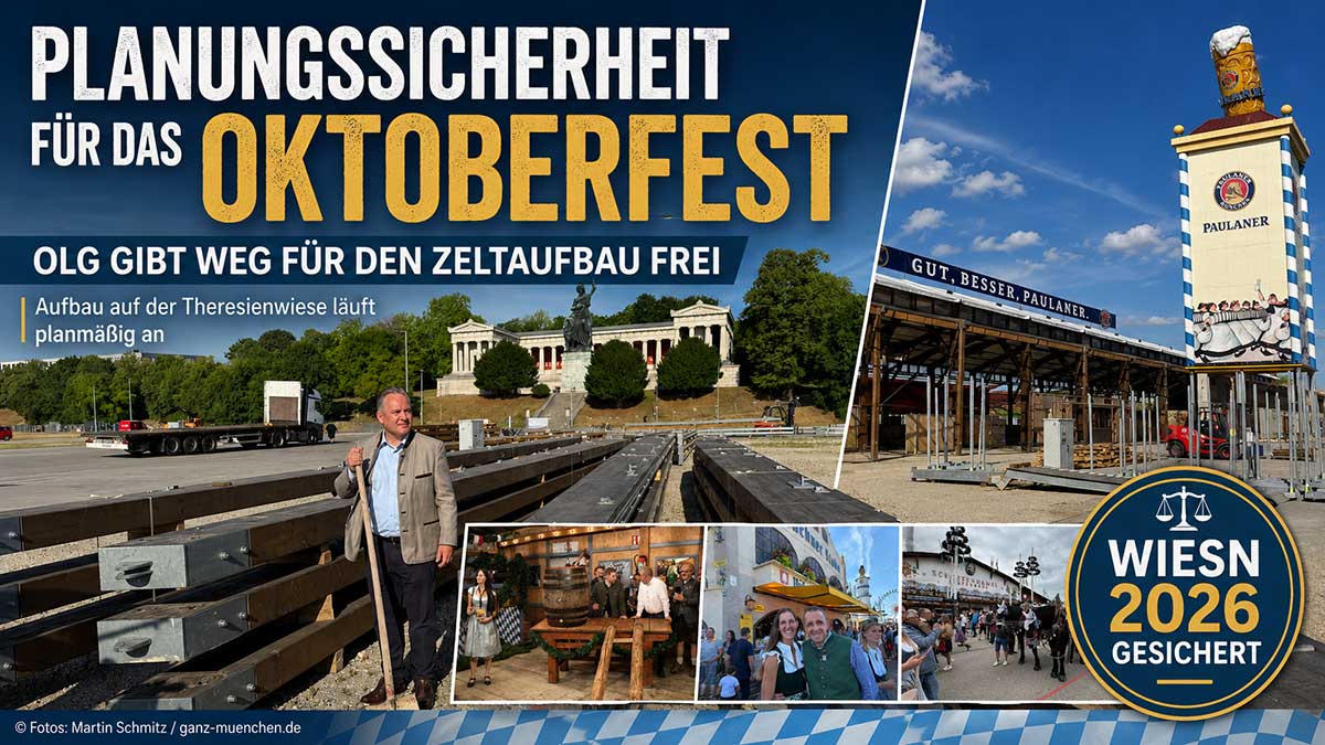 Wiesn 2026: Aufbau aller Zelte kann nach Gerichtsentscheid starten (©Fotos: Martin Schmitz)