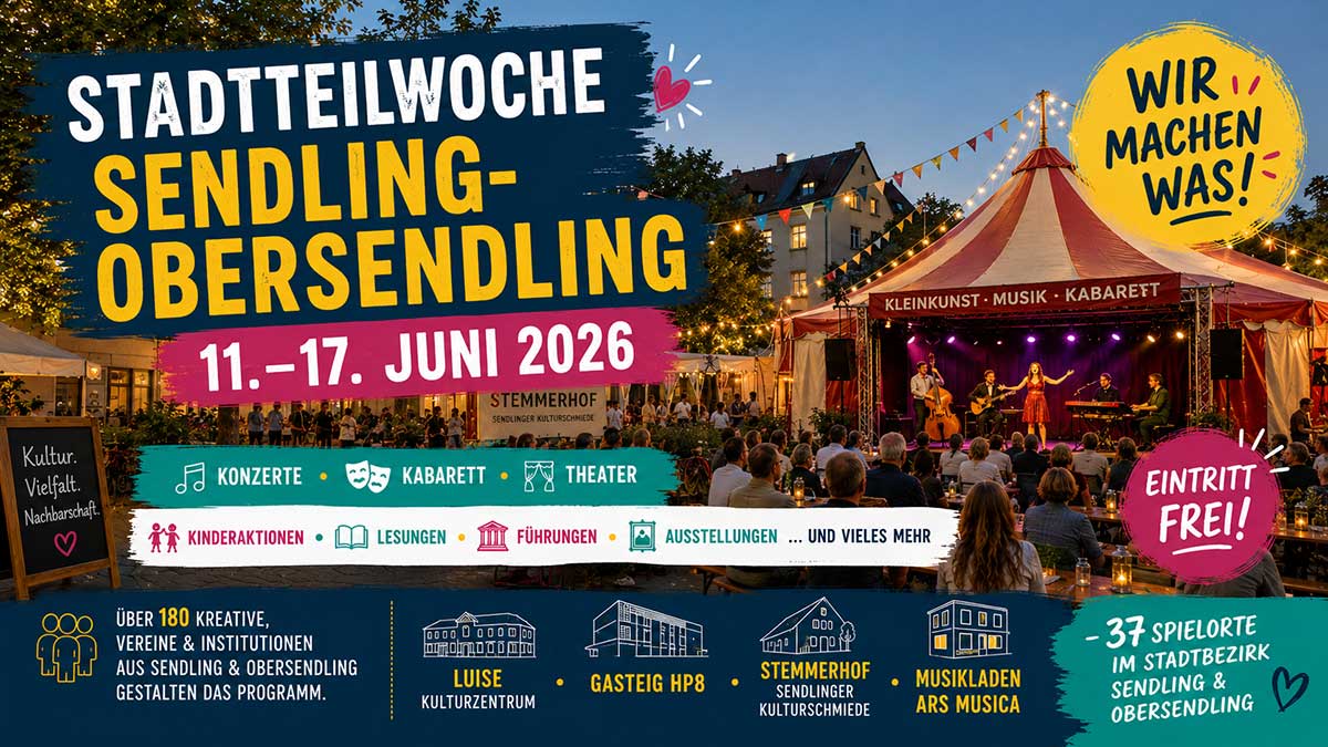 Stadtteilwoche Sendling-Obersendling vom 11. bis 17. Juni