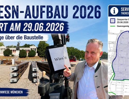 Aufbau für die Wiesn 2026 startet: Die Wege über die Baustelle