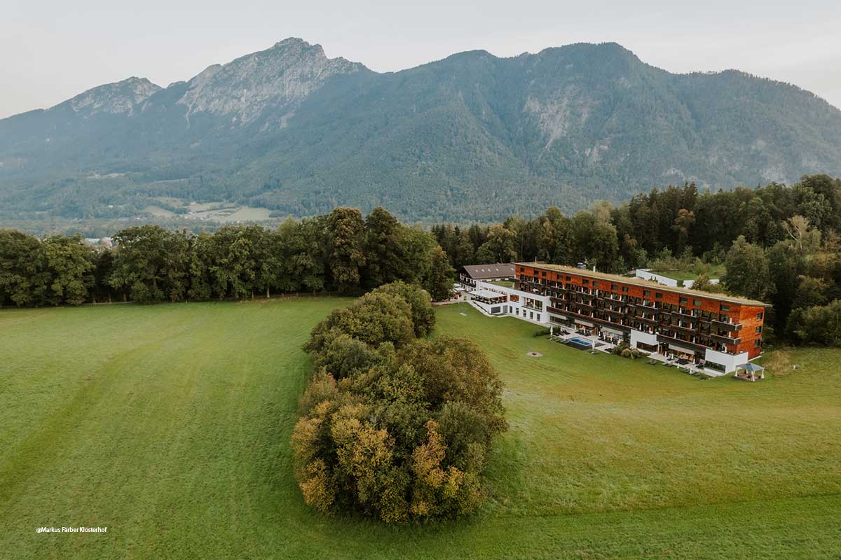 Die Alleinlage des Hotels Klosterhof ist einzigartig ©Foto: Markus Färber Klosterhof
