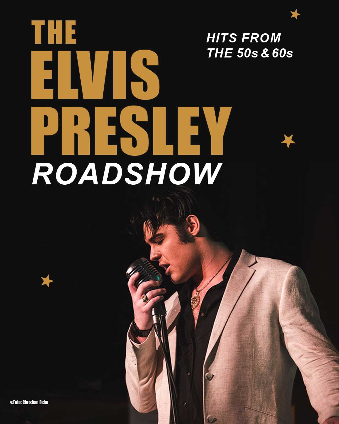 ELVIS RoadShow im Silbersaal des Deutschen Theater 05.+06.06.2026 (Keyvisual © Christian Belm)