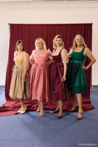 Kathrin-Anna Stahl, Sakia Valencia, Designerin Victoria Kopets, Nocole Belstler-Boettcher (©Foto: Vitaliy Bachaco)