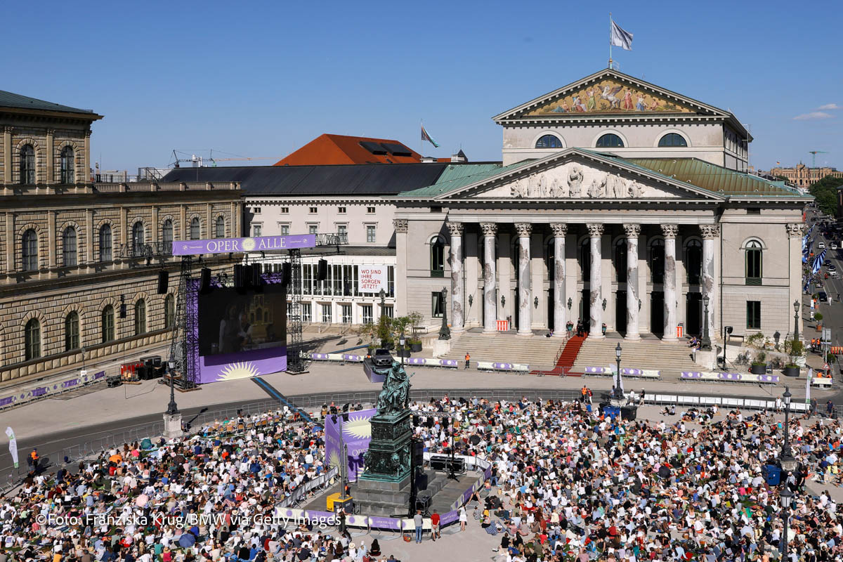 "Oper Für Alle“ x BMW 2026 in der Bayerischen Staatsoper am 04.07.2026 in München (©Foto: Franziska Krug/BMW via Getty Images)