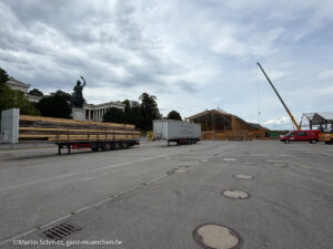 Aufbau Oktoberfest 2026, Tag 09 - 07.07.2026 Dienstag (©Foto: Martin Schmitz)