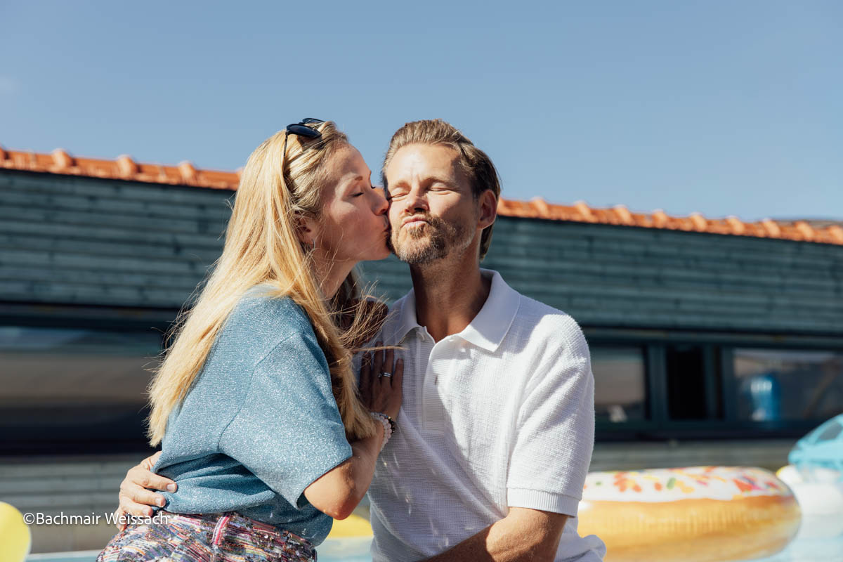 Gregor und Stephanie Teicher bei der Bussi Baby x MINI2026 ROOFTOP-PARTY-3.0 (©Bachmair Weissach)