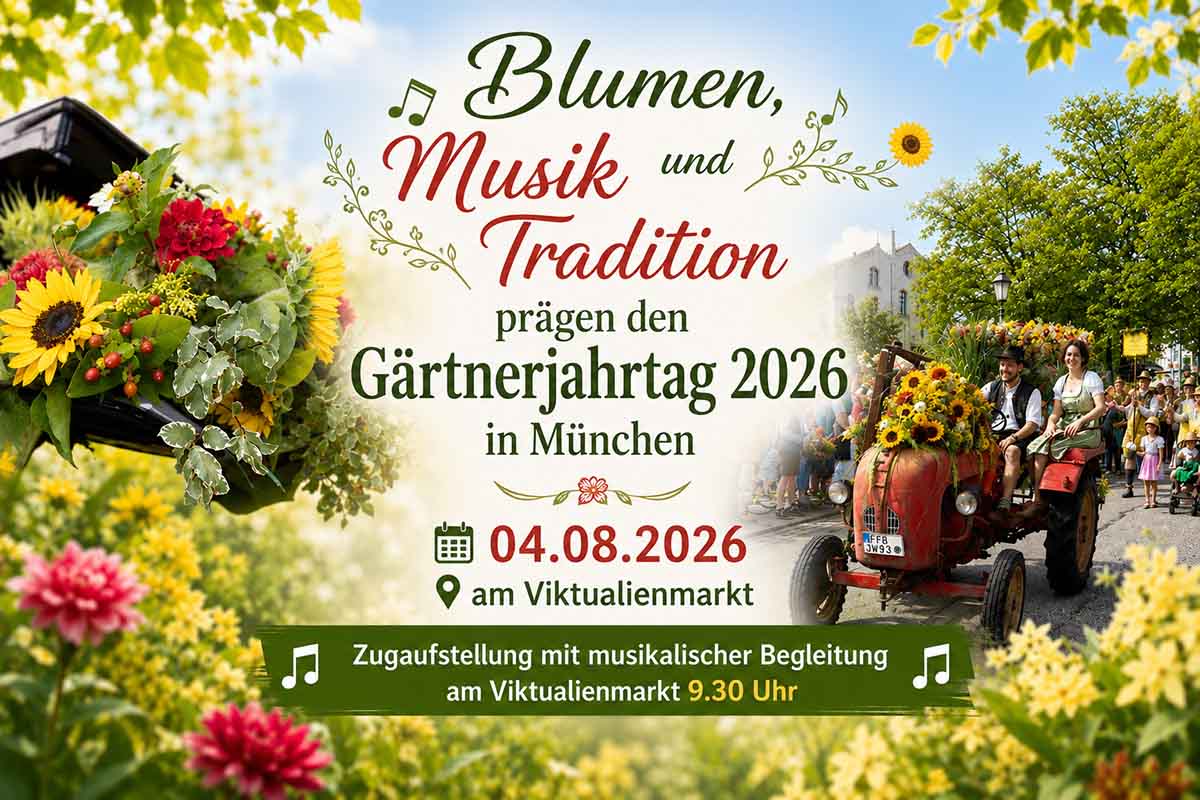 Blumen, Musik und Tradition prägen den Gärtnerjahrtag 2026 in München