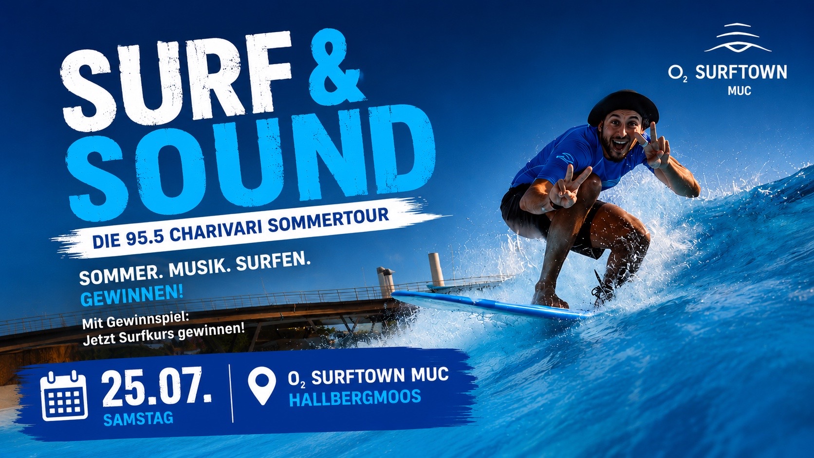 Surf & Sound in der O₂ SURFTOWN MUC am 25.07.2026