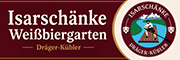 "Isarschänke Weißbiergarten" von Dräger Kübler auf dem Oktoberfest 2026 neben Käfer unterhalb der Bavaria