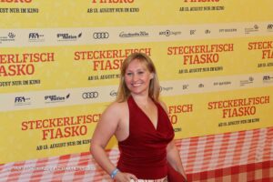 Gabrielle Odinis bei der Steckerlfischfiasko Weltpremiere im mathäser Filmpalast am 10.08.2026 (©Foto: Martin Schmitz)