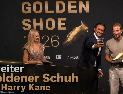 Zweiter Goldener Schuh für Harry Kane: Feierliche Ehrung im FC Bayern Museum