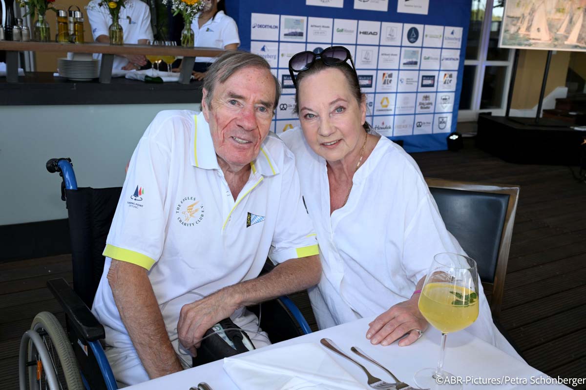 Frank Fleschenberg mit Frau Erika / 1. EAGLES Segel-Event und Charity Summer Night im Bayerischen Yacht-Club Starnberg / 14. August 2026 / Foto: ABR-Pictures / Petra Schönberger