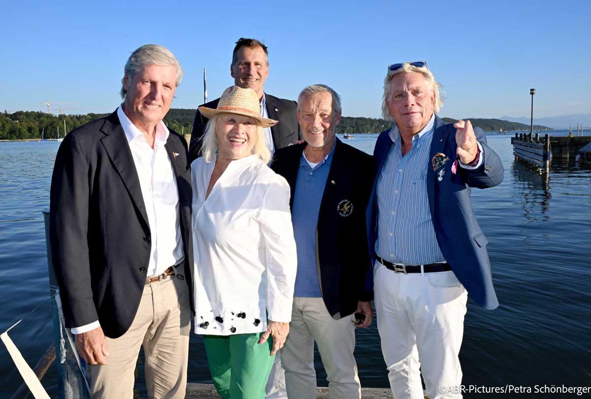 Dr. Michael Steiner / Bettina Nuschei / Lars Riedel / Michael Roll / Ansgar Sommer / 1. EAGLES Segel-Event und Charity Summer Night im Bayerischen Yacht-Club / Starnberg / 14. August 2026 / Foto: ABR-Pictures / Petra Schönberger