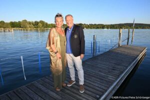 Claudia Jung / Michael Roll / 1. EAGLES Segel-Event und Charity Summer Night im Bayerischen Yacht-Club / Starnberg / 14. August 2026 / Foto: ABR-Pictures / Petra Schönberger