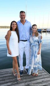 Doris Melchner / Lars Riedel / Julia Fleschenberg / 1. EAGLES Segel-Event und Charity Summer Night im Bayerischen Yacht-Club / Starnberg / 14. August 2026 / Foto: ABR-Pictures / Petra Schönberger