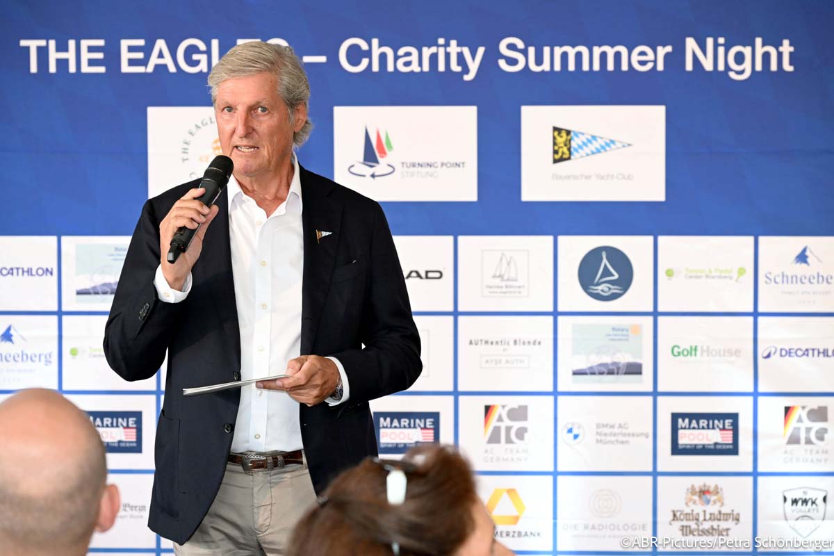 Dr. Michael Steiner (1. Vorsitzender Bayerischer Yacht-Club) / 1. EAGLES Segel-Event und Charity Summer Night im Bayerischen Yacht-Club / Starnberg / 14. August 2026 / Foto: ABR-Pictures / Petra Schönberger