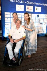 Frank Fleschenberg mit Frau Erika und Tochter Julia / 1. EAGLES Segel-Event und Charity Summer Night im Bayerischen Yacht-Club / Starnberg / 14. August 2026 / Foto: ABR-Pictures / Petra Schönberger