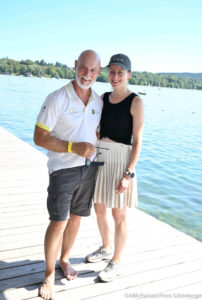 Simon Licht mit Freundin Tina / 1. EAGLES Segel-Event und Charity Summer Night im Bayerischen Yacht-Club / Starnberg / 15. August 2026 / Foto: ABR-Pictures / Petra Schönberger