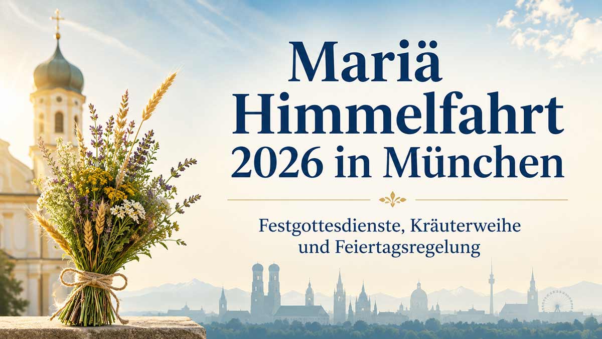 Mariä Himmelfahrt 2026 München: Gottesdienste & Freizeittipps (Bild AI generiert)