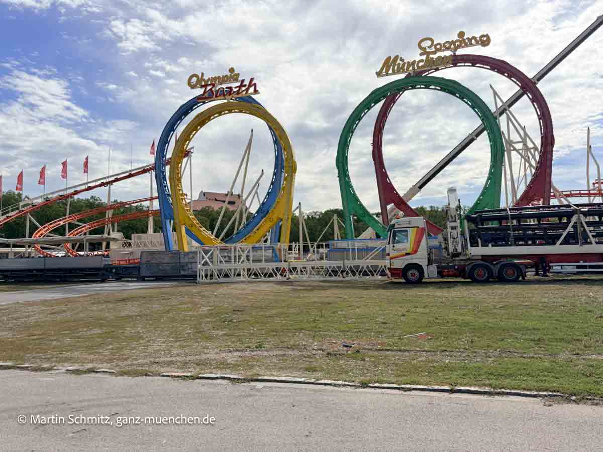 Olympia Looping: Wiesnaufbau Tag 71, 07.09.2026 Montag (©Foto: Martin Schmitz)