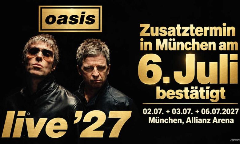Oasis Live '27: Drei Konzerte in der Münchner Allianz Arena Credit Joshua Halling