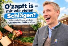 'oZapft is mit wieviel Schlägen? OberbürgermeisterDominik Krause eröffnet am Samstag 19.09.2026das Oktoberfest (©Fotos: Martin Schmitz)
