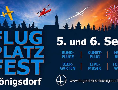 Flugplatzfest Königsdorf 2026: Kunstflug, Schnupperflüge und Feuerwerk am 5. und 6. September