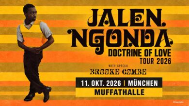 Jalen Ngonda live in der Muffathalle München am 11. Oktober 2026