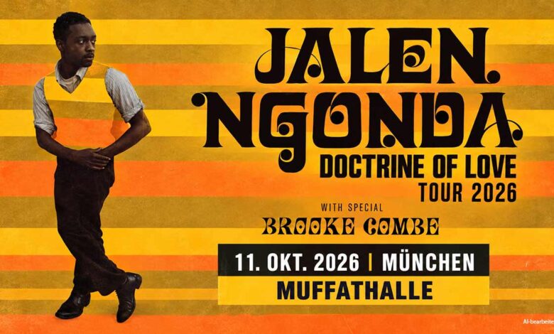 Jalen Ngonda live in der Muffathalle München am 11. Oktober 2026