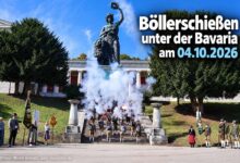 Böllerschiessen unter der Bavaria 2026 (©Foto: Martin Schmitz)