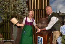 Rabea Möller, Christof Fuchs 191. Münchner Oktoberfest - Trachtenumzug Ingolstadt Village x Königshof im Hotel Königshof in München am 20.09.2026 / Foto: BrauerPhotos / G. Nitschke