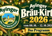 Ayinger Bräu-Kirta 2026 vom 8. bis 12. Oktober: das Programm