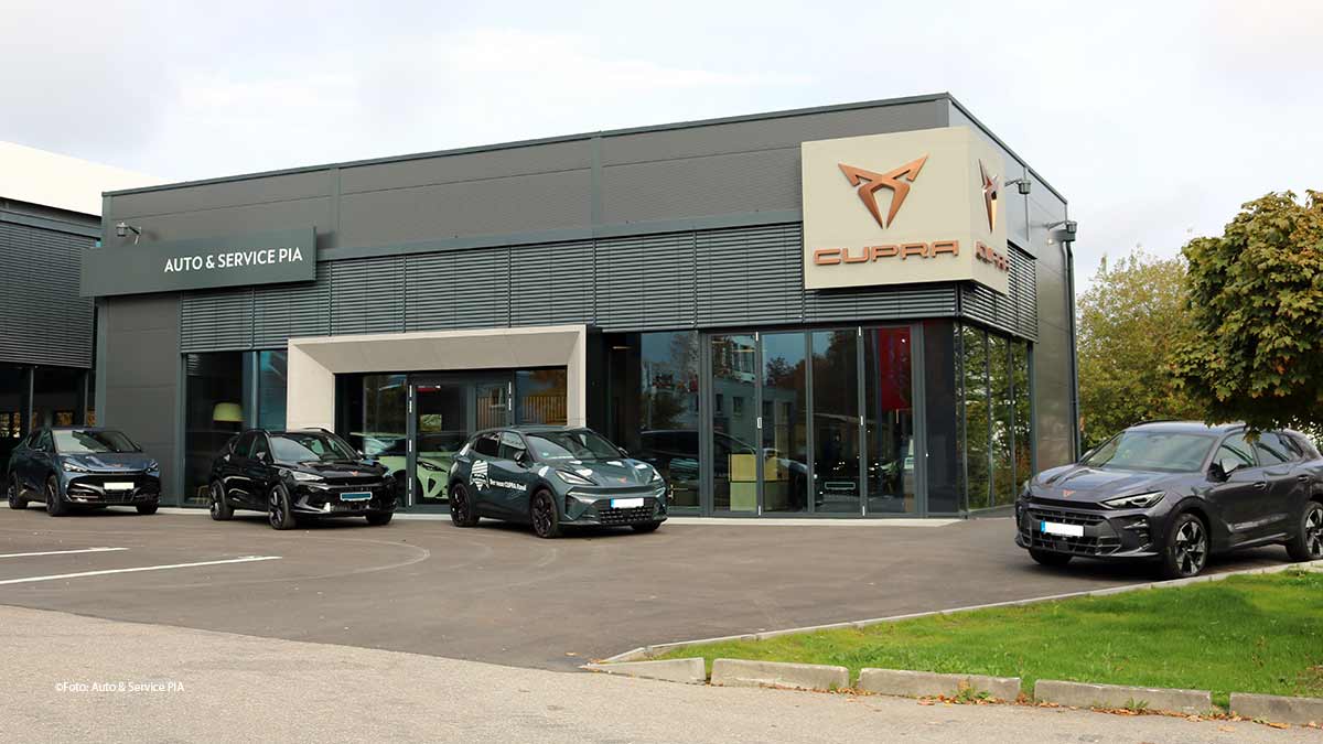 Die neue CUPRA Garage im Süden Münchens (©Foto: Auto & Service PIA)