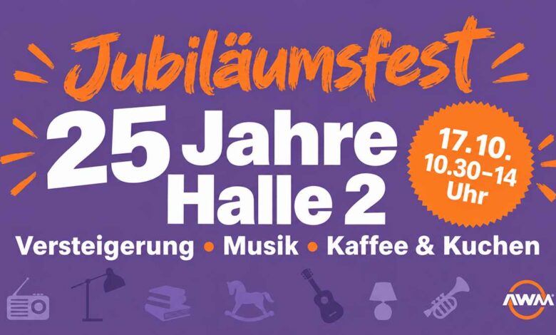 Jubiläumsfest 25 Jahre Halle 2 am 17.10.2016