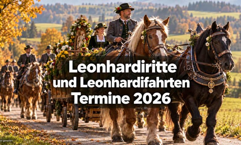 Leonhardiritt und Leonhardifahrt 2026 - die Termine rund um München (©Foto: AI generiert)
