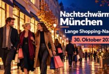 Nachtschwärmer München, Lange Shopping-Nacht München am 30. Oktober 2026 (Bild AI generiert)