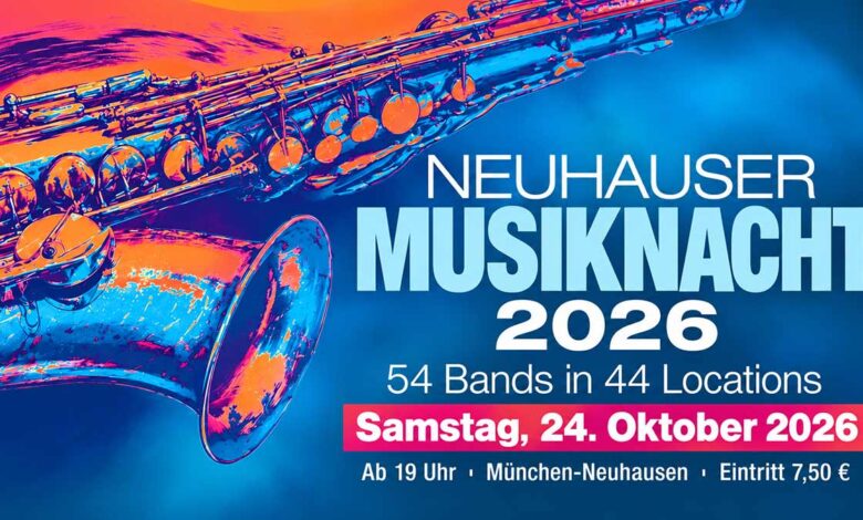 Neuhauser Musiknacht 2026: 54 Bands in 44 Spielstätten am 24.10.2026