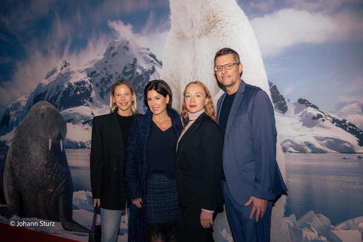 Polarwelten Preview am 28.10.2026: Cheyenne Pahde, Nicola Forster, Brigitte Hobmeier und Oliver Forster (©Foto: Johann Sturz )