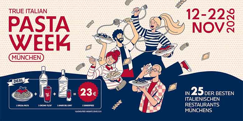 Einmal Italien, bitte! True Italian Pasta Week in München vom 12. bis 22. November 2026