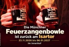 Münchner Feuerzangenbowle 2026 wieder am Isartor: vom 23.11.2026 bis 06.01.2027 (©Foto:: Münchner Feuerzangenbowle)